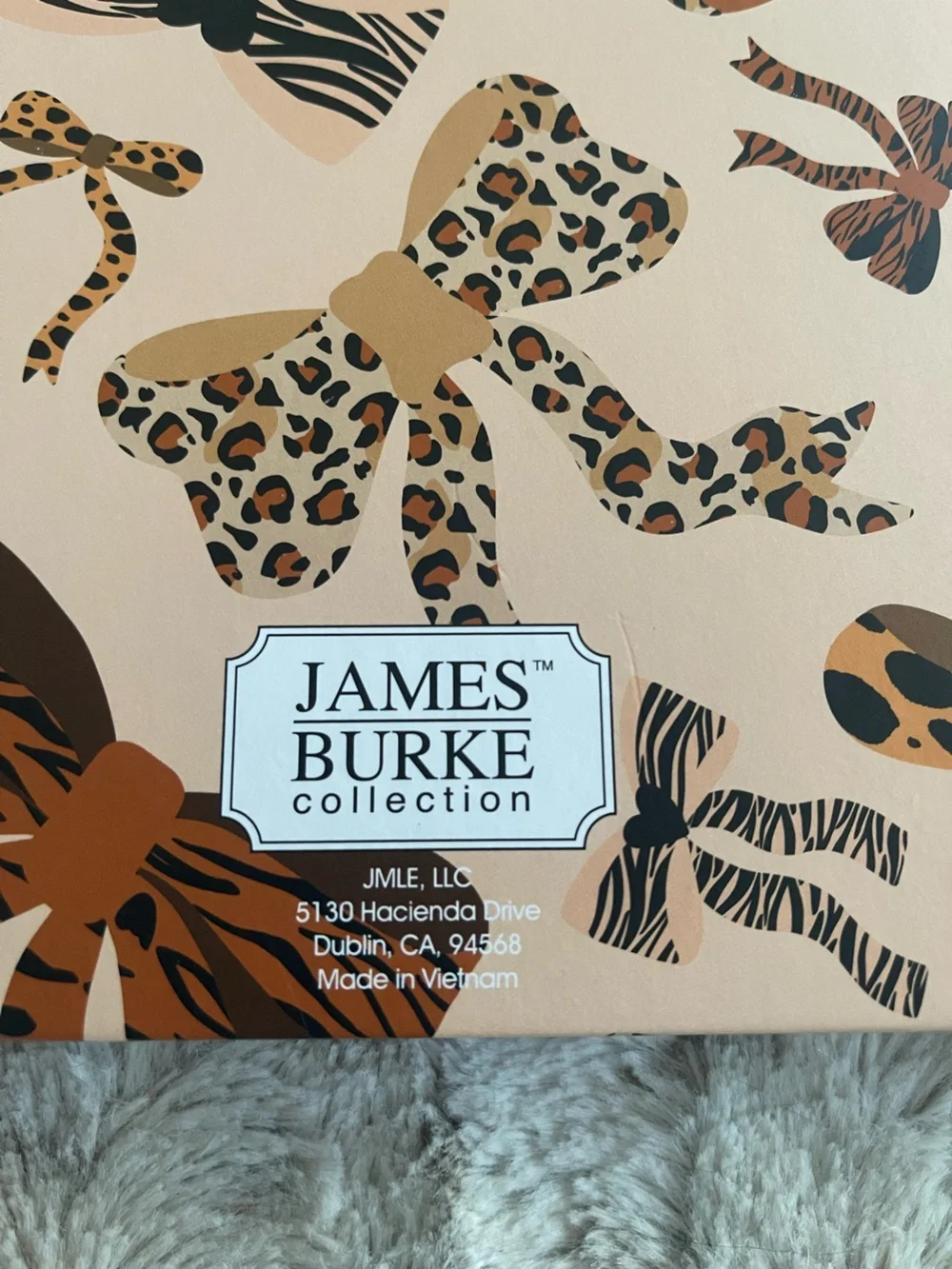 NWT James Burke Collection 5-Subject Notebook Animal Print Bows Stay Wild & Free